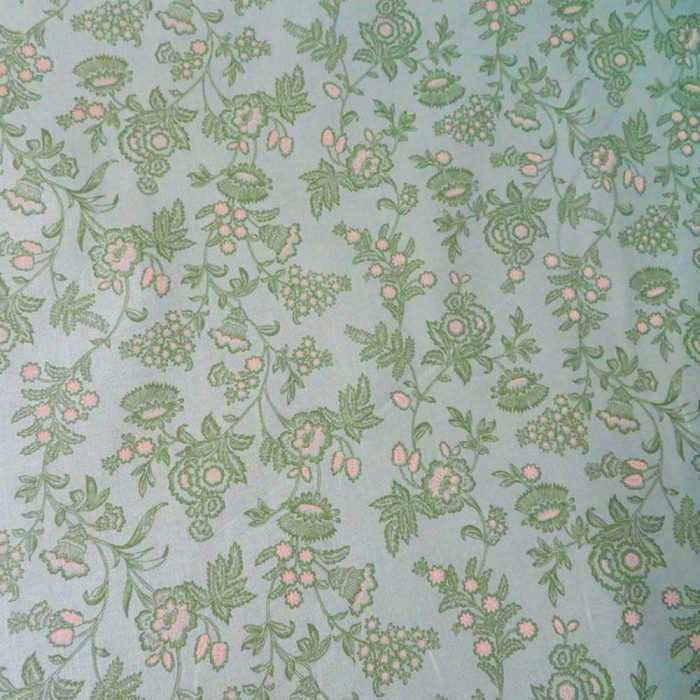 Cottage Linen Detailed Floral Wideback Fabric