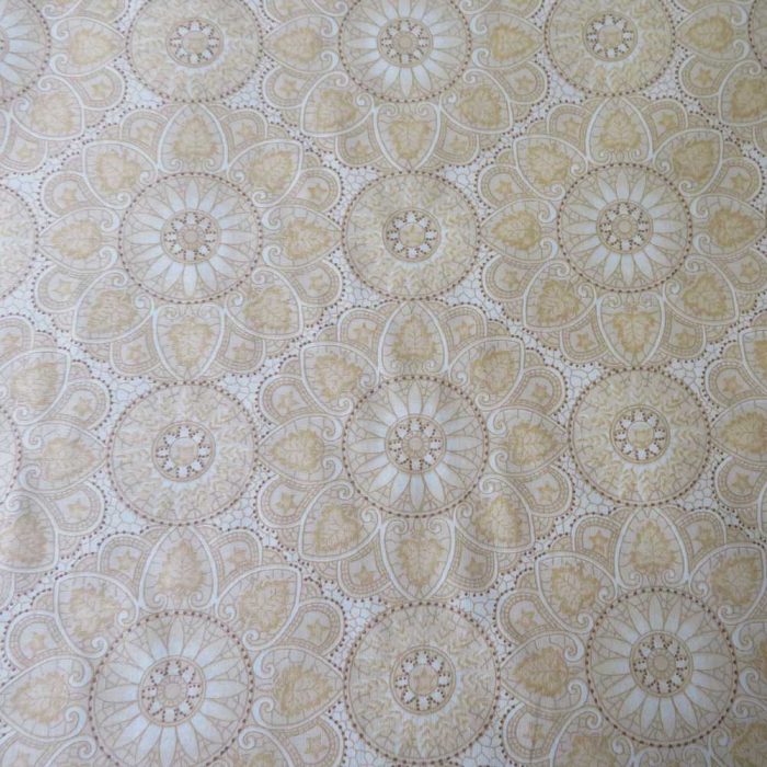 Cottage Linen Mandalas Wideback Fabric