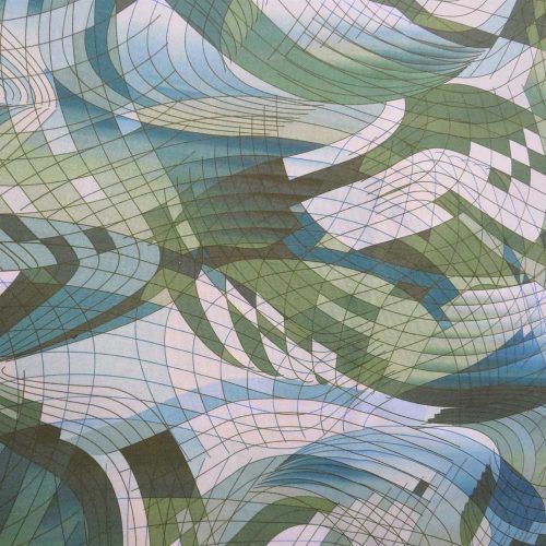 Matrix Green Wideback Fabric