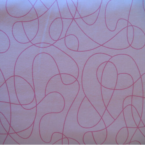 Scribble Pink Wideback Fabric