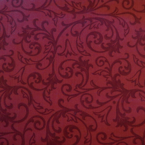 Floral Forest Red Wideback Fabric