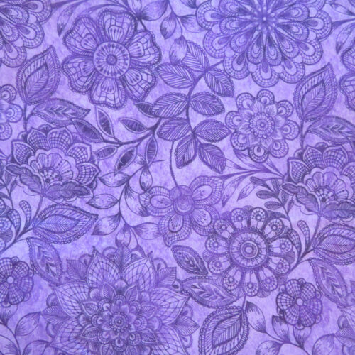 Eufloria Purple Wideback Fabric