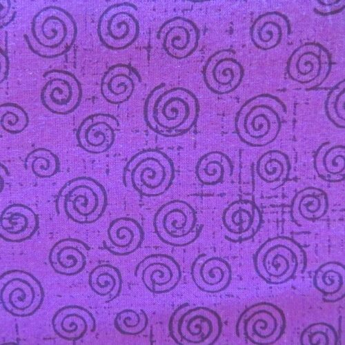 Swirls purple Wideback Fabric