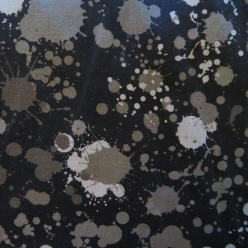 Splatter Black Wideback Fabric