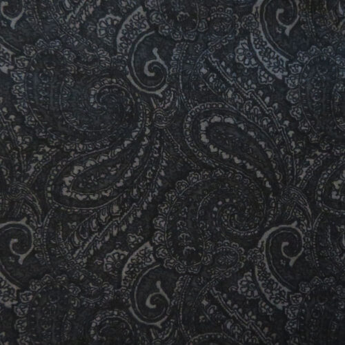 Paisley Black Wideback Fabric