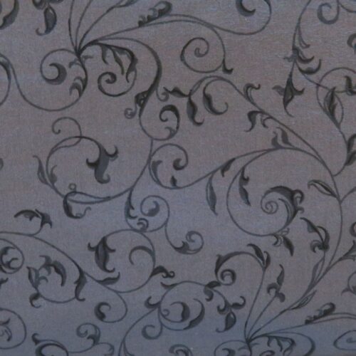 Grey Scroll Wideback Fabric