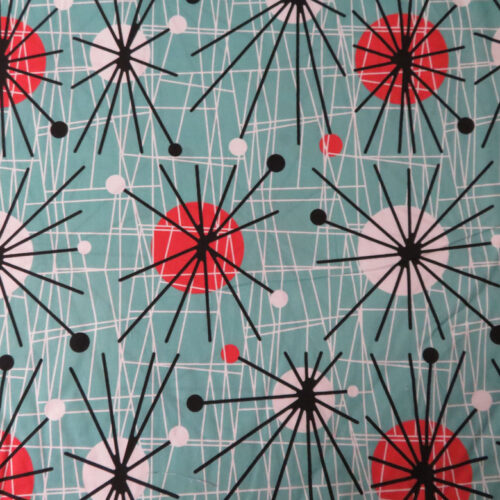 Atomic Turq Wideback Fabric