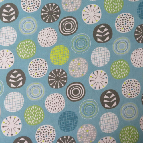 Vintage Florals Teal Wideback Fabric