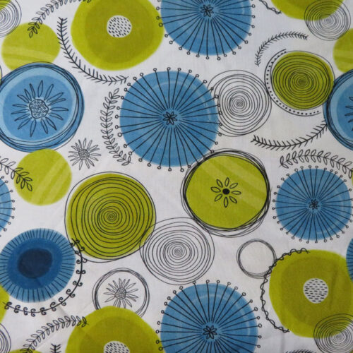 Vintage Florals White Wideback Fabric