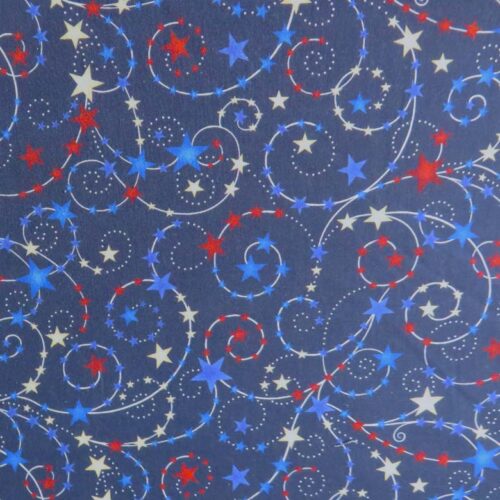 Star Spangled Blue Wideback Fabric