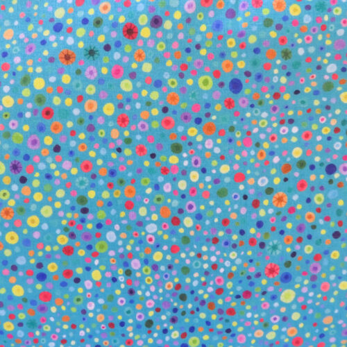 Glass Beads Aqua Wideback Fabric