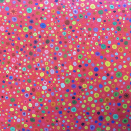 Glass Beads Red Wideback Fabric