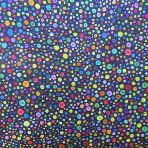 Glass Beads Black Wideback Fabric