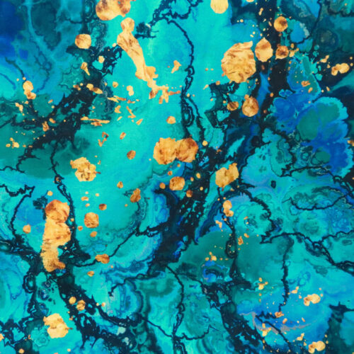 Colourburst Turquoise Wideback Fabric