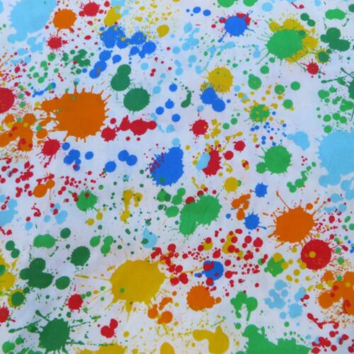 Splatter Bright Wideback Fabric
