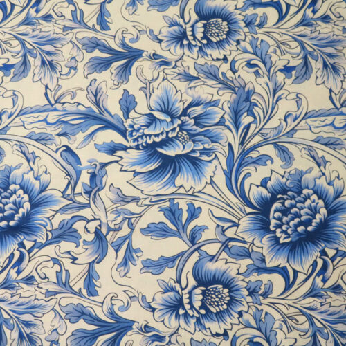 Fleur Blue Wideback Fabric