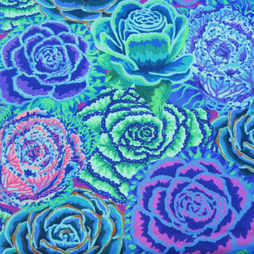 Not Your Mamas Garden Blue Wideback Fabric