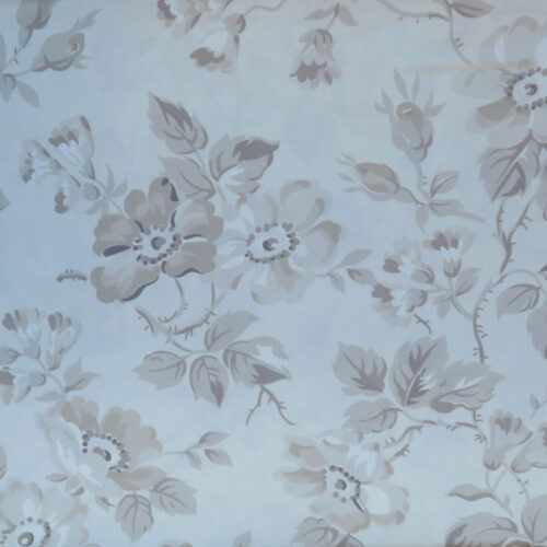 Midnight Garden Putty Wideback Fabric