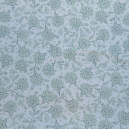 Whimsy Floral Mint Wideback Fabric
