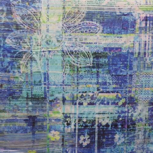 Madras Blue Wideback Fabric