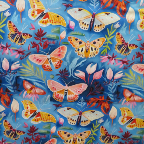 Moths Wideback Fabric