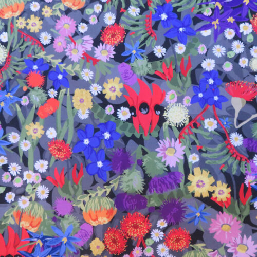 Aussie Flower Garden Wideback Fabric