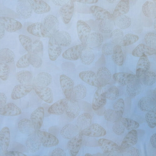 Butterfly Whisper Cream Wideback Fabric
