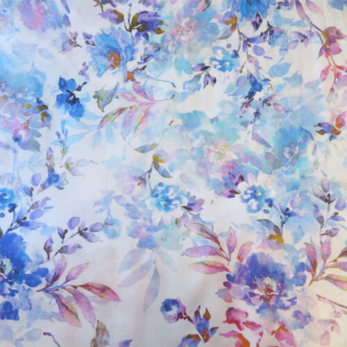 Sophia Blue Wideback Fabric