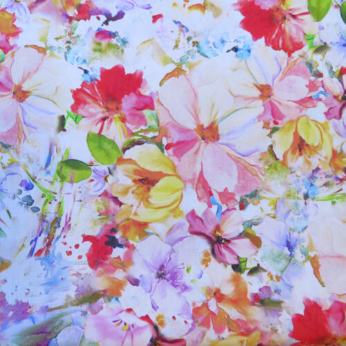 Floral Arabesque Spring Wideback Fabric